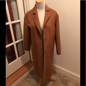 NWT Free People XS brown trench coat XS